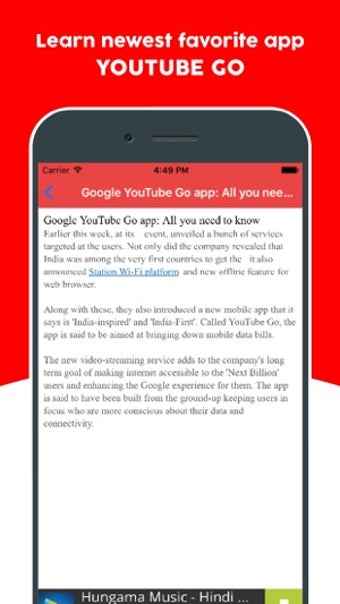Image 0 for Guide for Youtube Go - Le…