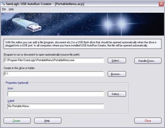 Image 0 for USB AutoRun Creator