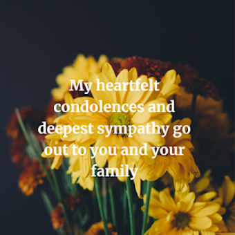 Image 0 for Condolences and Sympathy …
