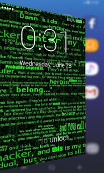 Imagen 3 para Hackers Lock Screen Pro