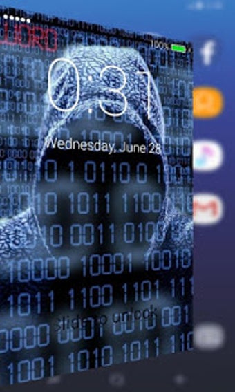 Imagen 2 para Hackers Lock Screen Pro