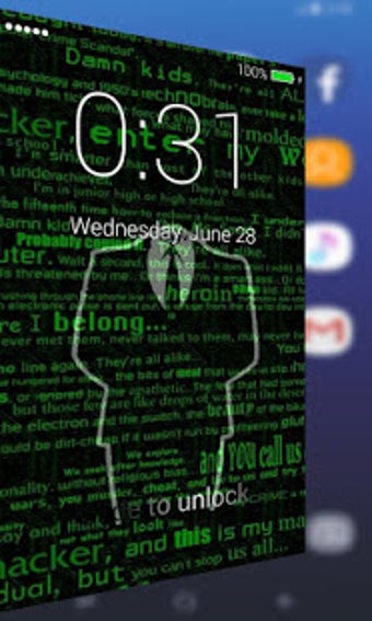 Imagen 3 para Hackers Lock Screen Pro