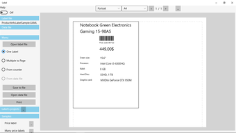Image 2 for Label for Windows 10
