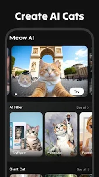 Image 0 for Meow AI: art photo genera…