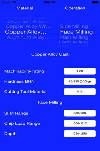 Image 0 for Machinability Calculator …