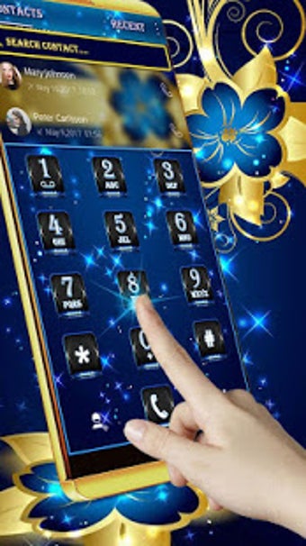 Image 2 for Golden Blue Flower Deluxe…