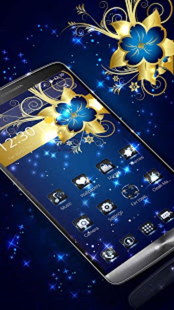 Image 3 for Golden Blue Flower Deluxe…