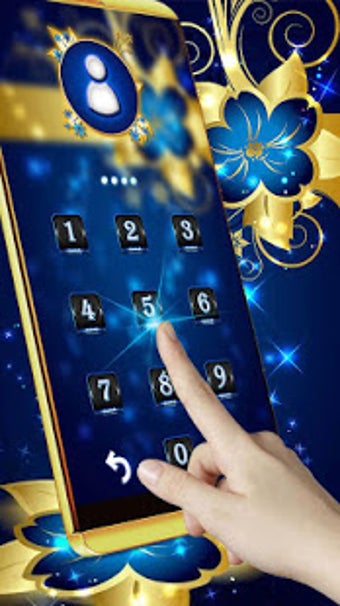 Image 0 for Golden Blue Flower Deluxe…