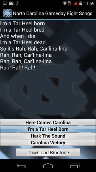 Imagen 3 para UNC TAR HEELS Ringtones  …