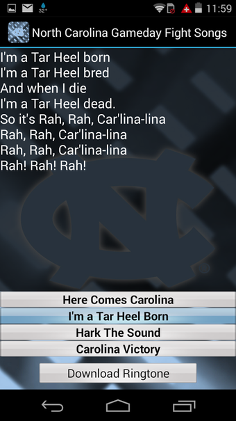 Imagen 5 para UNC TAR HEELS Ringtones  …