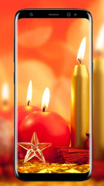 Image 3 for Christmas Candle Wallpape…