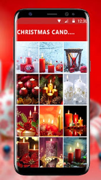 Image 1 for Christmas Candle Wallpape…