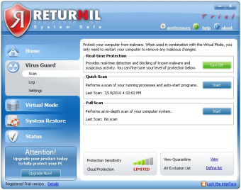 Image 0 for Returnil System Safe Free…