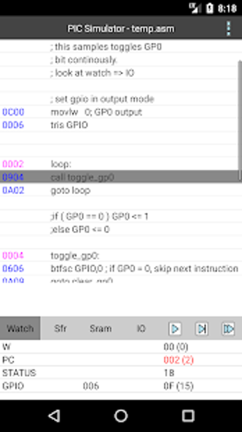 Image 2 for PICmicro simulator and as…