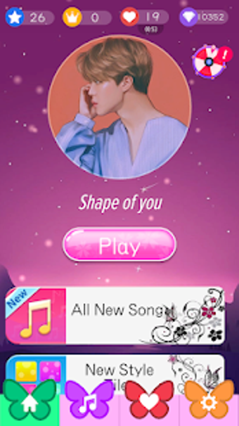 Image 0 for Butterfly Pink Piano Tile…