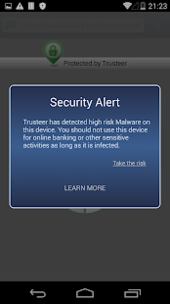 Imagen 1 para Trusteer Mobile Browser