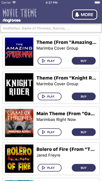 Image 0 for Movie Theme Ringtones 201…