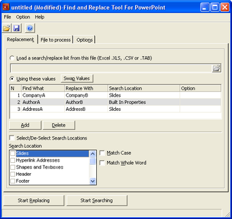 Imagen 1 para Find and Replace Tool for…