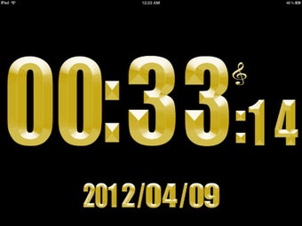 Image 1 for Gold Alarm Clock