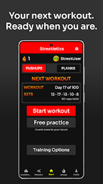 Image 0 for Streakletics: Pushups  Pl…