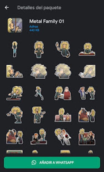 Imagen 2 para Metal Family Stickers