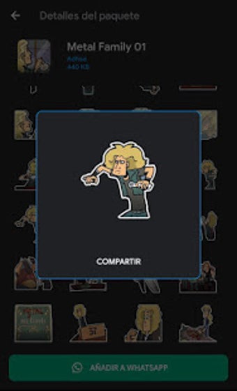 Imagen 3 para Metal Family Stickers