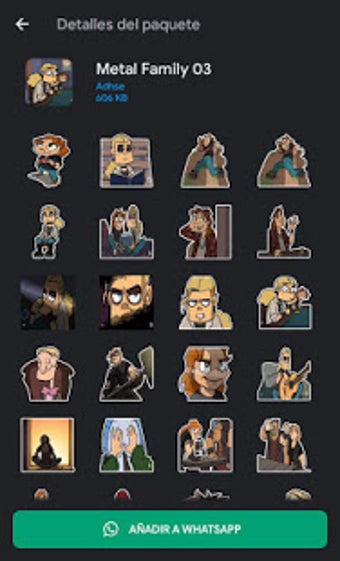 Image 0 for Metal Family Stickers