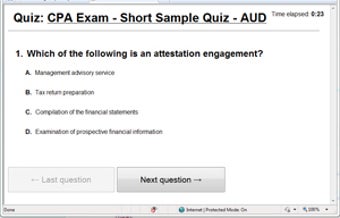 Image 0 for CPA Exam - AUD - Sample T…