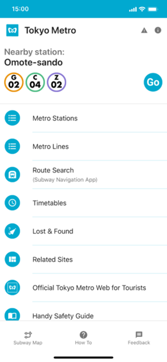 Image 0 for Tokyo Metro App for touri…