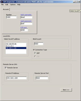 Image 0 for SIP Inspector