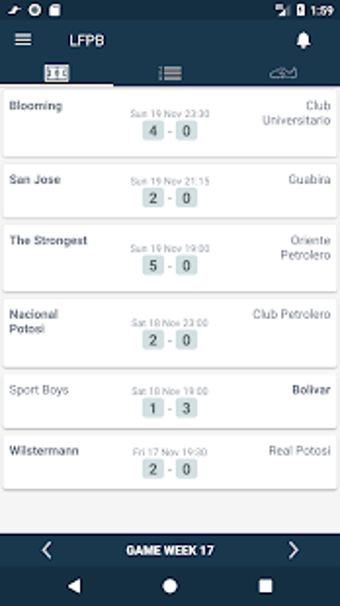 Image 0 for Bolivia Football League. …