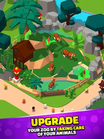 Imagen 1 para Idle Zoo Tycoon 3D - Anim…