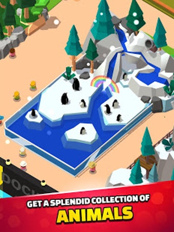Imagen 1 para Idle Zoo Tycoon 3D - Anim…