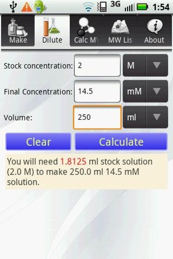 Imagen 1 para Solution Calculator Lite