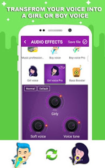 Imagen 1 para Voice changer - Music rec…