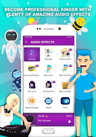 Imagen 3 para Voice changer - Music rec…