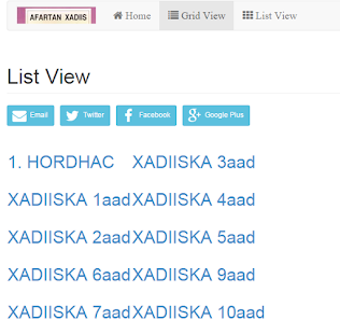 Image 1 for Afartan Xadiis