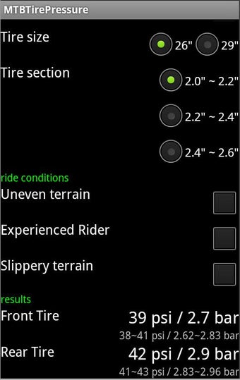 Image 0 for MTB Tire Pressure