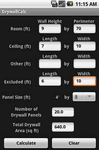 Imagen 0 para DrywallCalc