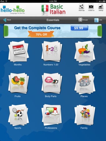 Imagen 2 para Learn Italian - Vocabular…