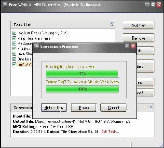 Image 0 for Free WMA to MP3 Converter