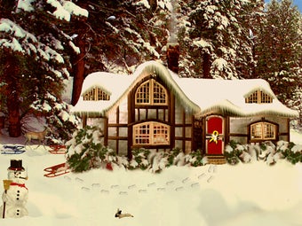 Image 0 for 3D Snowy Woodland Cottage…