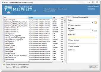 Image 0 for Kuriuz File Finder