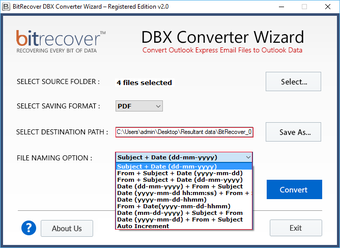 Image 0 for BitRecover DBX Converter …