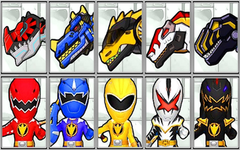 Image 1 for Red Ranger Robots Vs Dino