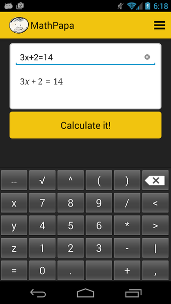Imagen 0 para MathPapa - Algebra Calcul…