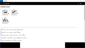Image 0 for GuitarTab - Tabs and chor…