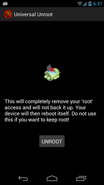 Image 0 for Universal Unroot