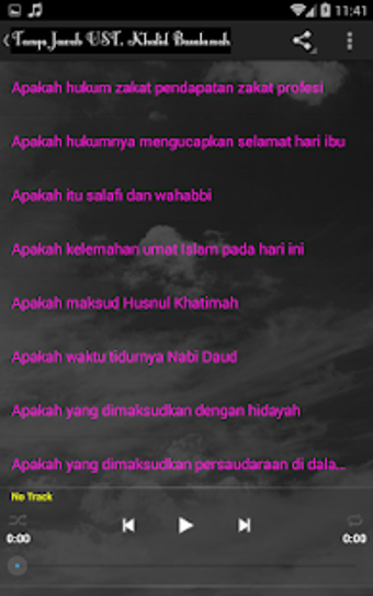 Image 0 for Tanya Jawab Khalid Basala…