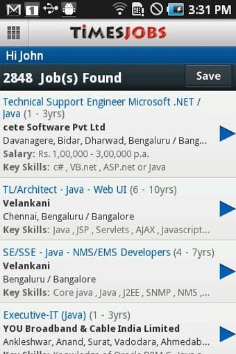 Imagen 1 para TimesJobs Job Search
